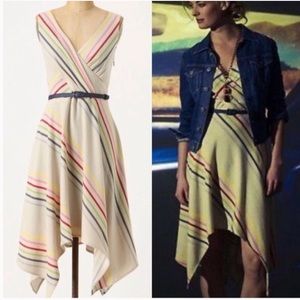 Vintage Eva Franco Crossing Striped Dress